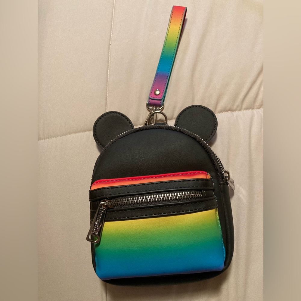 Mickey Mouse Loungefly Wristlet Rainbow Disney Pride Collection